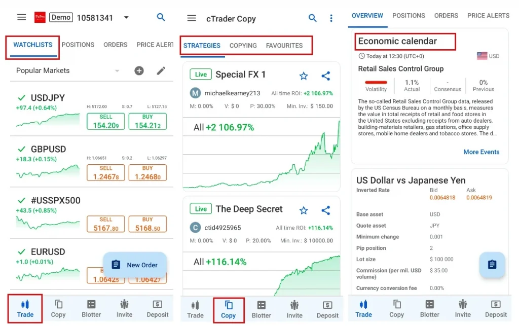 mobile-interface-ctrader