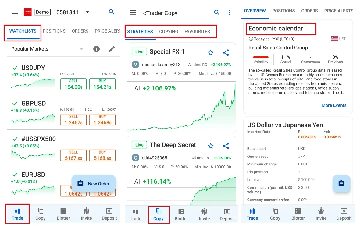 mobile-interface-ctrader
